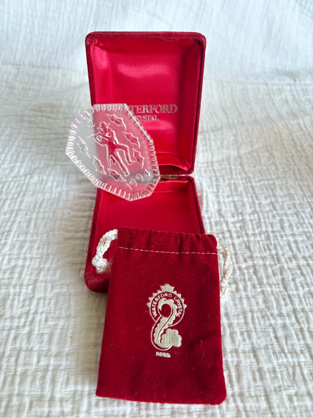 WATERFORD CRYSTAL ORNAMENT 1994 TWELVE DAYS OF CHRISTMAS Piper